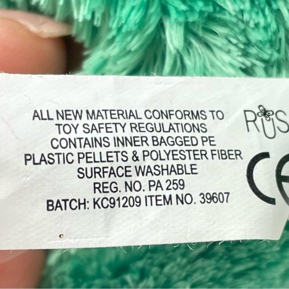 Luvvies Neave Small Green Dinosaur Plush Pterodactyl - Picture 7 of 10